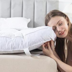 WhatsBedding Feather Bed Mattress Topper, Memory Foam Mattress Topper, Thicked Down Alternative-Lined, White, Size 60"x80"