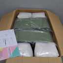 AAAAAcessories Outdoor Deep Seat Cushions, Waterproof, Fade-Resistant Patio Furniture Replacement Cushions, 23.5" x 25.5" x 5" + 23.5" x 19", Dark Moss Green