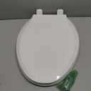 KOHLER 4636-RL-0 Cachet ReadyLatch Elongated Slow Close Toilet Seat, Soft Close Toilet Seat Quiet Lid, Contoured Grip-Tight Bumpers Installation Hardware, Apartment Essentials, White