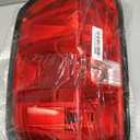 Tail Light Assembly Compatible With 2016-2019 Chevy Silverado 1500 2500 HD GMC Sierra 3500 HD Right Passenger Side Taillight Brake Lamp with Bulb Halogen Type