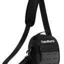 Premium Shooting Ear Protection Bag, Universal Fit for Most Slim Profile Foldable Earmuffs (Black)