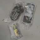 MiLocks TFL-02AQ Digital Deadbolt Door Lock and Passage Lever Handle Combo with Keyless Entry via Keypad Code for Exterior Doors, Antique Brass