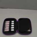 Essential Oil Roller Bottle 10ml w EVA Carrying Travel CaseClear Glass Bottle with silver Cap10packGemstone Roller BallsHealing Crystal Chips InsideOpener)Gemstone Roller Ball Bottles (Rose Quartz)