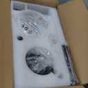 42 Inch Ceiling Fan with Light, Black Ceiling Fans with Lights and Remote/APP, 3CCT, Noiseless DC Motor, Waterproof Plug in Ceiling Fan for Bedroom, Living Room, Patio, Indoor/Outdoor Use