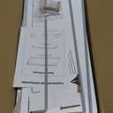 Floating Shelves for Wall Decor, White and Grey Shelves for Bathroom, Living Room, Bedroom, Picture Frames, Plants, Kitchen (Set of 3) (16")