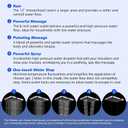 Hibbent Upgraded cUPC Certified 13'' Shower Head Combo, High Pressure 5 Spray Rainfall Showerhead with 10 Spray Modes Handheld, All Metal 3-way Diverter Shower Arm, 71'' Hose and Holder, Chrome
