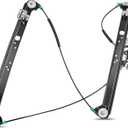 Front Left Driver Side Power Window Regulator Without Motor Compatible with BMW X5 E53 Sport Utility 2000 2001 2002 2003 2004 2005 2006, 740-488