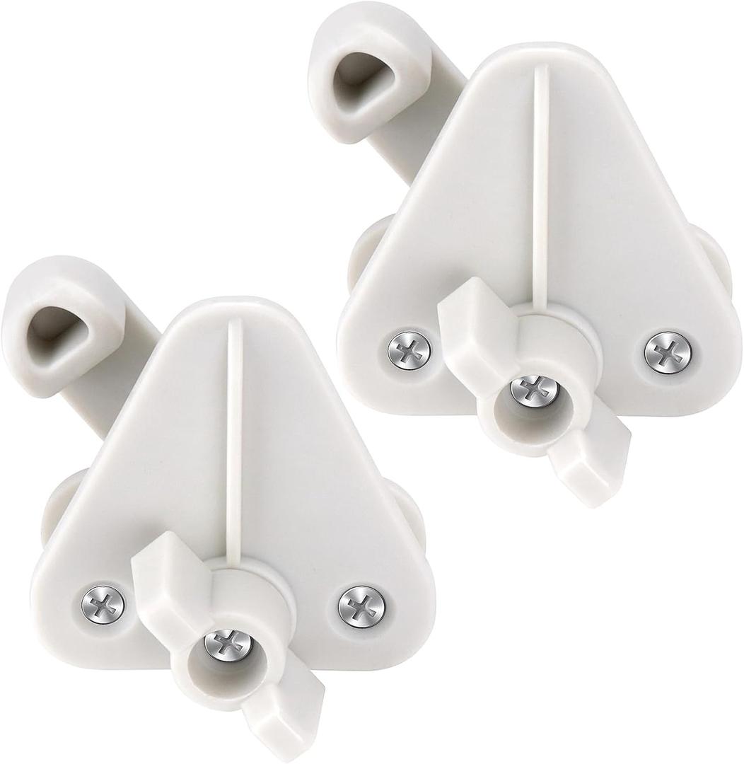 Pontoon Boat Gate Latch Replacement Kit, 2 Pack Heavy Duty Marine Boat Door Latches Replacement for Square Frames 1-1.25 Inch, Fits Left- or Right-Hinge Gate