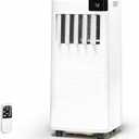 Antarctic Star Portable Air Conditioner 10000 BTU,5-in-1 AC Unit with Cool, Dehumidifier, Fan, Sleep & Timer Modes, Auto Swing, Child Lock, Cools Up to 450 Sq.Ft, Air Conditioner for Bedroom Apartment