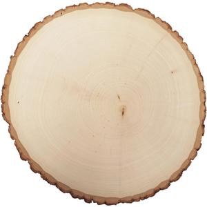 Walnut Hollow Thick Rustic Basswood Round, 10-14" Wide - for Wood Burning, Home Dcor, and Rustic Weddings