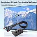 1080P Component to HDMI Converter, YPbPr to HDMI Adapter with Male YPbPr Connector - for Connecting DVD/STB with Female Component Output to HDTVs