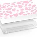 Compatible with MacBook Air 13 inch Case,2020 2019 2018 Release,(A2337 M1 A2179 A1932),with Touch ID and 2 Pack Keyboard Protectors,Laptop Plastic Hard ShellPink Cow