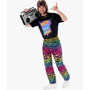 Morph Cool 80s Costumes for Men - Retro 80s Outfit, Vintage Mens Costume, Classic Halloween Party Attire XXL