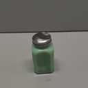 Tablecraft Salt Shaker with Metal Top, 2.5 x 2.5 x 4.5, Green
