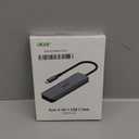 Acer USB C Hub, 5-in-1 USBC to HDMI Adapter with 4K@60Hz, 100W Power Delivery, USB-C 5Gbps & USB-A 3.0 Data Ports, USBC Splitter Docking Station for MacBook Neo/Pro/Air, iPad Pro, iPhone 17 Pro Max