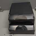 Stockroom Plus Letter Tray - Stackable Desk Organizer Trays - Desktop File Organizer - Mail & Document Storage - Pack of 4, Black, 10 x 13.5 x 2.5 in