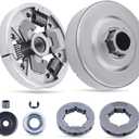 Adefol Clutch Drum Sprocket Kit for Stihl 024AV 026 PRO MS240 MS260 MS260C MS261C Chainsaw with Needle Bearing Washer E-Clip Worm Gear Washer Replacement Parts for 112 1160 2051