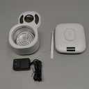 Ultrasonic Jewelry & Makeup Tool Cleaner, Retainer Cleaner,40000-42000Hz U-V Dual-Action, 4 Modes, 45dB Quiet, SUS304 DetachableTank, IPX7 Waterproof with Cleaning Kit for Rings, Watches, Brushes (White)