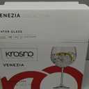 Krosno Gin and Tonic Baloon Glasses, Set of 2, 16.2 oz, Venezia Collection,Modern Cocktail Glassware, Professional Quality Cocktail Glasss, Dishwasher Safe, Made in Europe