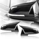 Real Carbon Fiber Side Mirror Cover Compatible with BMW F20 F22 F23 F30 F31 F32 F33 F36 F87 M2 X1 Accessories,Rearview Mirror Caps Trim BMW x1 Accessories Direct Replacement