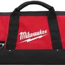 Milwaukee 17 Inch Heavy Duty Canvas Tool Bag with 6 Interior Pockets, Reinforced Bottom, and Strap Ring (Shoulder Strap Not Included)