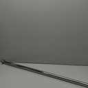 Ivilon Tension Curtain Rod - Spring Tension Rod for Windows or Shower, 24 to 36 Inch. Chrome (24" to 36", Chrome)