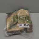 ANJOUFEMME Western Women's Cowboy Cowgirl Boots,Embroidered Round-toe Mid-calf Boots (8, Gold)