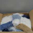 Super Soft Rug for Bedroom, 5x7 Ft Rainbow Area Rug Classic Checkered Shaggy Rug Anti-Skid High Pile Soft Fluffy Fuzzy Carpet for Living Room Bedroom Kids Room Nursery, Dorm Home Decor (6'8" x 5' (Rectangular))