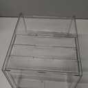 GearFusion 3 Tier Clear Cosmetic Organizer, Makeup Display Case with Lid & Drawers, Countertop Dresser Vanity Storage Box, Beauty Holder for Skincare Lipstick Brush