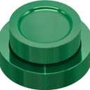 50 PCS Green Plates Disposable, Heavy Duty Green Plastic Plates include 25 Dinner (10.25") & Dessert (7.5") for Birthday, Golf Party Decorations, Graduation Party, Picnic