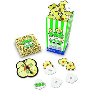 Learning Resources Pop for Blends Game,Phonics Game, 2-4 Players, 92 Cards, Ages 6+