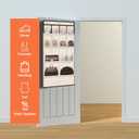 Over the Door Shoe Rack for Closet, Short Hanging Shoe Organizer with Large Deep Pockets, Shoe Holder Back of Door Dorm and Narrow Door Shoe Storage up to 14+ Pairs Shoes