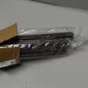 [2 Pack] 36 Inch Exterior Door Sweep with Vinyl Fins Under Door Weather Stripping Seal for Exterior Doors with Kerf Track | Bottom Door Seal Strip | Draft Stopper & Rodent Proof (Brown)