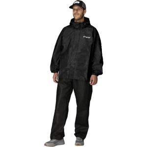 FROGG TOGGS Men's Classic Pro Action Waterproof Breathable Rain Jacket (Black) S