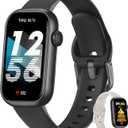 Fitness Tracker for Men Women, 24/7 Heart Rate, SpO2 and Sleep Monitor Health Watch, Calorie Step Counter Fitness Watch IP68 Waterproof Smart Watch for Android and iOS, Black/Starlight