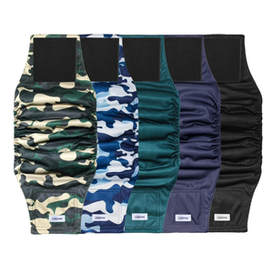 Reusable Dog Diapers Male, Premium Washable Belly Bands for Male Dogs, Pack of 5, High Absorbing Small Male Dog Wraps for Doggie & Puppy in Incontinence or Excitable Urination and Training (XS)