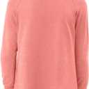 storeofbaby Girls Long Sleeve Shirts Casual Front Pleats Tops Round Neck Blouses 4-14 Years