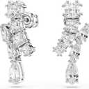 Swarovski Matrix Drop Earrings, Mixed Cuts, Clear, Rhodium Finished