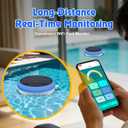 Smart Chlorine pH Monitor, Pool Chlorine Meter, Salt pH Meter for Salt Water Pool, Solar Powered Digital pH Tester, YINMIK 7 in 1 pH Chlorine Salinity ORP TDS EC Temp Test Kit for Spa, Hot Tub