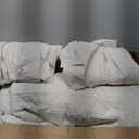 Bedsure King Size Comforter Set - Beige King Comforter Set, Soft Bedding for All Seasons, Cationic Dyed Bedding Set, 3 Pieces, 1 Comforter (104"x90") and 2 Pillow Shams (20"x36"+2")