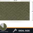 PURRUGS Dirt Trapping Door Mat 20" x 31.5", Non-Slip Machine Washable Entry Rug, Dog Doormat, Indoor Front Door Mat, Super Absorbent Entryway Rug for Muddy Shoes & Paws, Sage Green