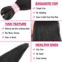 Pre Stretched Braiding Hair Extensions Black 12 Inch 8 Packs Girls Braiding Hair Natural Easy Braid Hot Water Setting Professional Soft Synthetic Yaki Straight Texture (#1B)