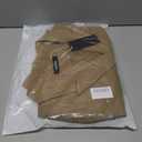 Womens Cropped Blazer Business Casual Lightweight Long Sleeve Suit Jacket Work Office Blazer for Women (Large, Tan)