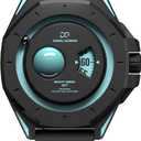 Men's Watch Quartz Gravity Series 2077 - Silicone Strap, Waterproof Orbital Luminous Futuristic Space-Themed Wristwatch