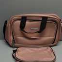 Amazon Basics 2-Piece Luggage Set, 15" Tote Bag, and 10" Compact Travel Bag, Rose Gold