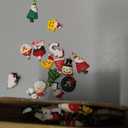Garma 48Pcs Mini Christmas Ornaments Small Christmas Tree Decorations Set with Santa Claus Snowman Bells Tiny Xmas Hanging Ornaments Miniature for Christmas Tree Decor