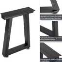 Taelakeni 22 Inch Metal Coffee Table Legs Bench Legs, Trapezoid