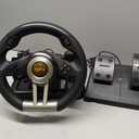 PXN PC Racing Wheel, V3 PRO 180 Degree Universal Usb Car Sim Race Steering Wheel with Pedals for PC, PS3, PS4, Xbox One, Xbox Series X/S, Switch (Black)