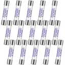 Kingdder 15 Pieces Ff10a 600v Multimeter Fuses Dc Dmm Fast Blow Action 10 Amp Ceramic Fuses Brass Made for Dc Dmms 6.3 x 32 mm