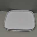 YouCopia MagicTrack Rectangle Lazy Susan Turntable: Kitchen & Bathroom Pantry, Cabinet & Countertop Storage Organizer with 360 Spin, Non-Slip, White Speckled BPA-Free